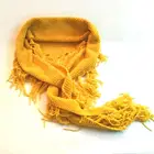 ladies polyester chenille winter scarf with spaghetti fringes