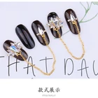 Nail Accessories Long-Chain Zircon Nail Jewelry Nail Art Accessories DIY Rhinestones Nail Sticker