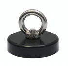 Black color retrieving fishing magnet pot magnets powerful neodymium
