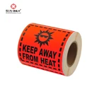 Custom Printed Shipping Warning Labels KEEP AWAY FROM HEAT