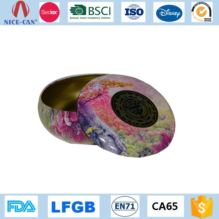 cute bowl shaped chocolates candy tin box for sweet skittles