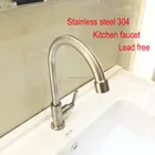Cheap high quality single cold stainless steel 304 kitchen faucet