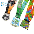 Manufacturers in china custom design your own neck lanyard dye sublimation printed medal ribbon