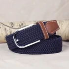 Outdoor men high quality elastic rope 38mm colourful belt braid webbing tape,military uniform belts