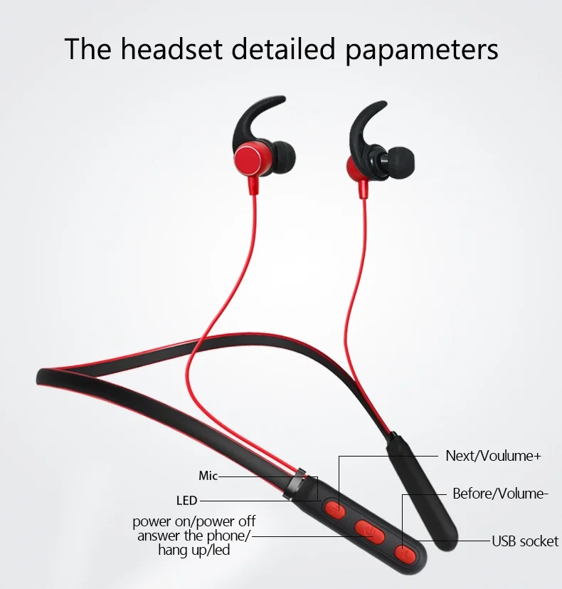 2019 New Trending Products Neckband earphone With Cheap Price - ANKUX.COM