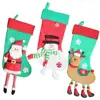 Christmas Stockings Socks Santa Claus Candy Gift Bag Xmas Tree Hanging Ornament