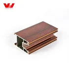 Customized wooden grain aluminum extrusion profile to make window and door
