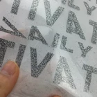 iron on transfer glitter paper Sticker Wholesale High Density Printed Custom 3D Name Logo Heat Transfer