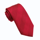 China factory price custom personalized red skinny polyester handsome tie