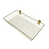 27 L large capacity wall mounted basket square shape metal wire basket