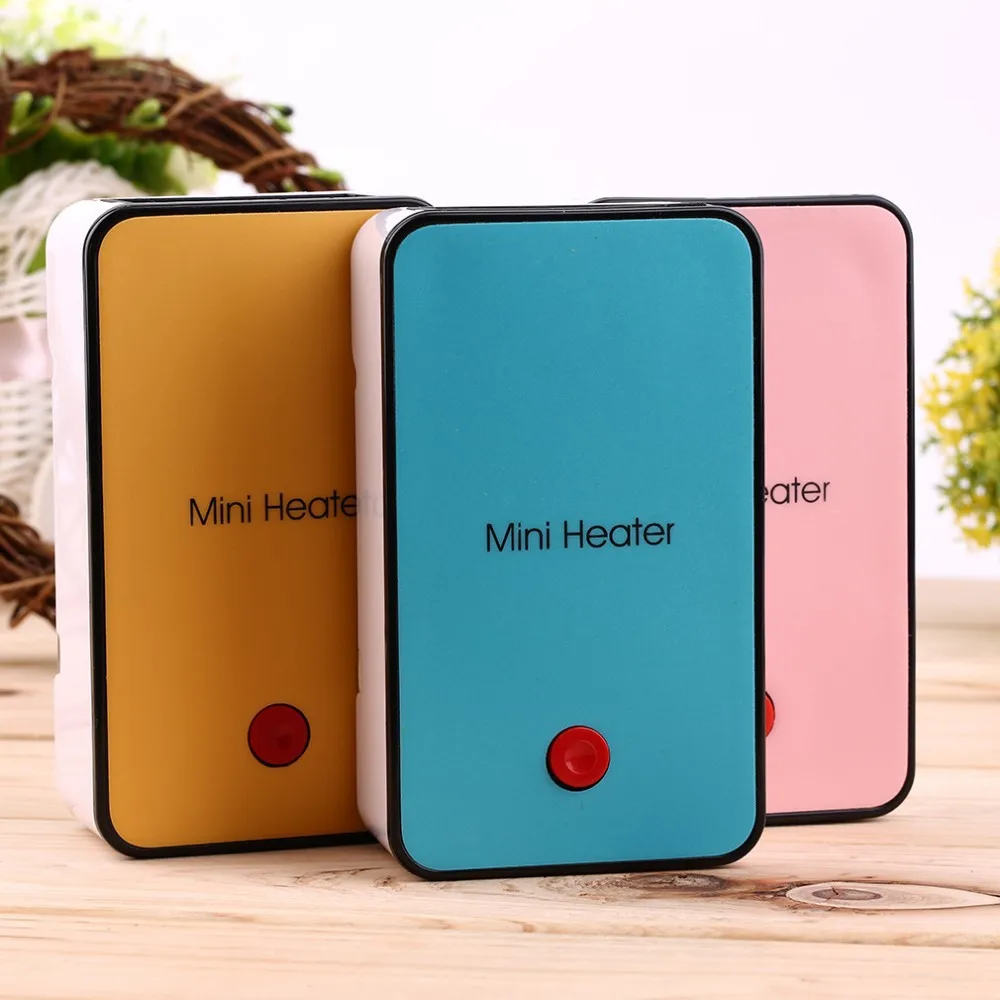 Hot Handheld Mini Heater Desktop USB Heater Electric Heater Portable Office-blue New