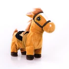 Hot selling walking mechanical horse Plush stuffed Animal Toy Festival Gifts
