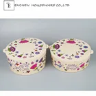 UNBREAKABLE MELAMINE STORAGE BOX MELAMINE DINNERWARE BAMBOO FIBER BOWL WITH LID