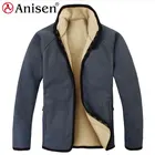 hot sale oem service polar fleece sherpa lining custom warm men coat winter