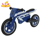 Wholesale modern style wooden no pedal push balance bike for children learning ride W16C071