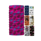 Custom Printing Magic Seamless Microfiber Fabric Multifunctional Motorcycle Cycling Flag Tube Face mask Bandana