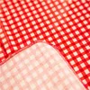 Hot Sale Woven Laminated Checked Table Cloth with PVC Film