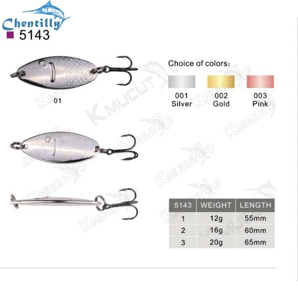 OEM welcome spoon fishing with braided line copper material