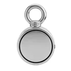 Customized Double sided Neodymium Fishing Pot magnet with eyebolt Metal Detector Handle Hook
