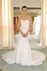 IN STOCK Off-The-Shoulder wedding dress sleeveless floor-length Fan pleats bridal dresses SW89