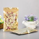 Bag Packaging Ziplock Packaging Bag Gold Color Aluminum Ziplock Mylar Bag For Lip Gloss Packaging