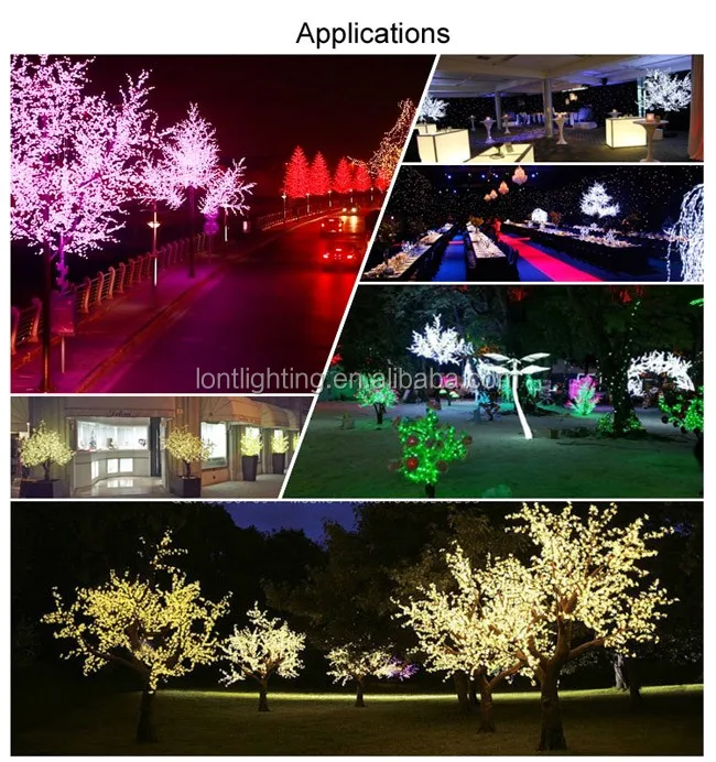 Wholesale 2018 new outdoor and indoor landscape decoration giant artificial led christmas tree light