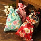 Cheap fabric custom oem made print velvet cloth drawstring gift storage bags pouches for jewelry with logo