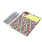 Custom big hardcover 80 sheets child school plain paper classmate students a4 double spiral notebook with pen