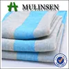 Mulinsen Textile New Collection Blue And White Stripe 30s Ring Spun Hacci Jersey Knit Fabric
