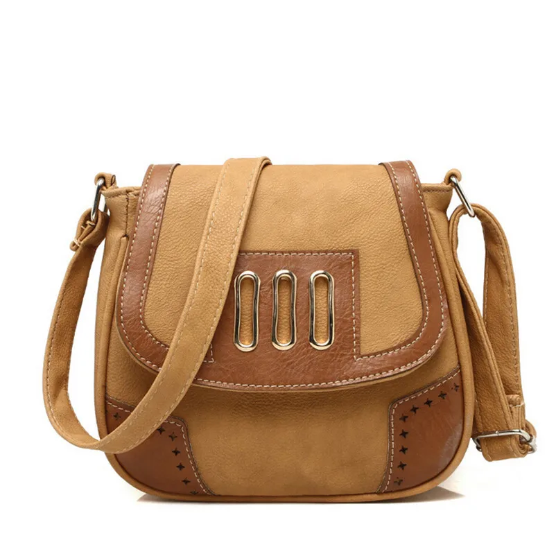 2015 Women Vintage Shoulder Bags Korea Style Mini Crossbody Bag Ladies PU Leather Patchwork Small Messenger Bag Bolsa Feminina