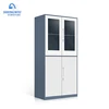 Konck down steel storage furniture glass door metal office cupboard new filing cabinet for sale