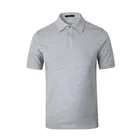 Oemtailor custom t shirt printing Short sleeve grey Men's slim cotton T shirt