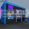 Outdoor mini mobile 4D cinema , 4D movie theater cabin with motion chair