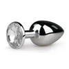 Silver Color Stainless Steel Metal Anal Plug Metal Butt Plug Adult Sex Toy for Woman Man