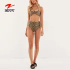 Women fashion swimwear sexy leopard print bikini swimwear