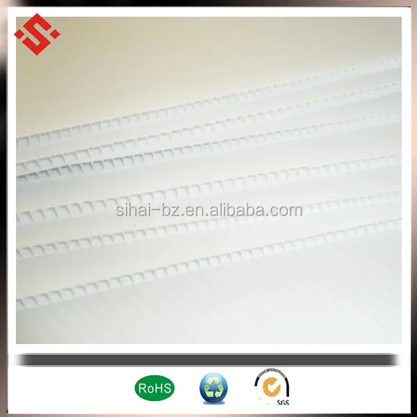 white pp coroplast sheet