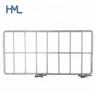 Galvanized metal stand shelf snap in wire dividers for decking