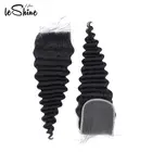 Hair Extension Manufacture Deep Wave Human Hair Bundles With Closure