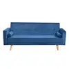 Gold supplier Italian Modern Design Velvet Fabric Click Clack Sofa Bed