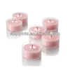 China supplier mini candle jar for home decoration wholesale glass votive candle holder with colorful wax