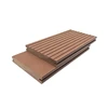 WPC engineered flooring on the bridge outside decking wood plastic composite board