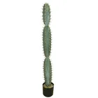 Factory Wholesale Artificial Cactus Plant Green Fake Cacti Potted for sale