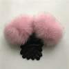 New Season Fashion Competitive Price Sheep Leather Gloves Wholesale Handmade Women Real Fox Fur Trim Gloves