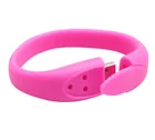 waterproof colorful silicon rubber wrist band hot sell usb flash drive with custom logo
