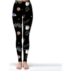 Professional pants 2018 print women sport black tall high waist leggings