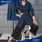 Women Women'S Korean Style Medium Length Denim Jacket Jeans Coat