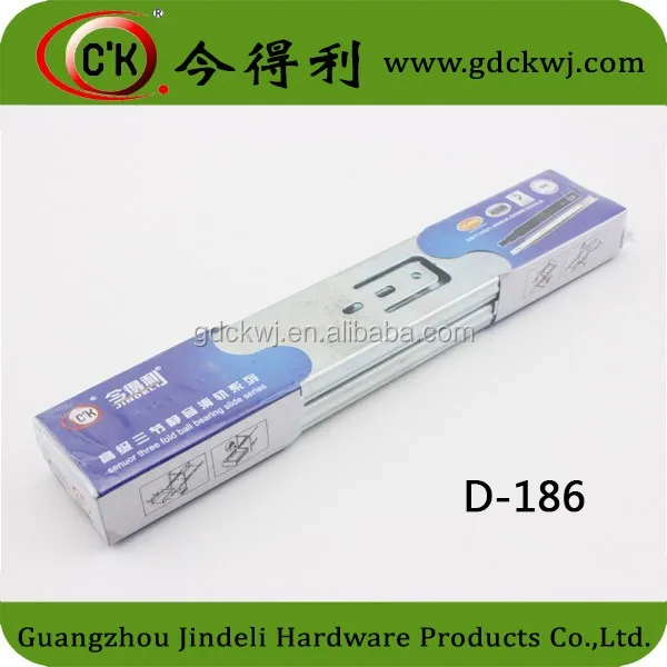 guangzhou factory wholesale kitchen cabinet drawer slide channel heavy duty plastic telescopic drawer slide