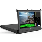 Lilliput NEW 17.3" 1Ru Pull-out Rack Mount monitor support SDI input to HDMI output and HDMI input to SDI output.