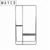 Mayco Stand Clothing Garment Rack Coat Organizer Storage Shelving Unit Entryway Storage Shelf with 2-Tier Metal Shelf
