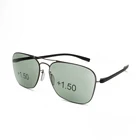 Designer metal frame men women reading sun glasses
